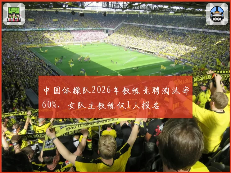 中国体操队2026年教练竞聘淘汰率60%,女队主教练仅1人报名